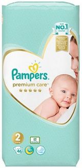 Пелени Pampers Premium care № 2 4-8 кг. 46 бр.