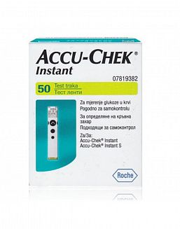 Глюкомер Accu-chek ленти active зелен 50 бр.