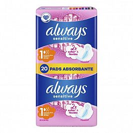 Дамски превръзки Always Duo Sensitive normal 20 бр.