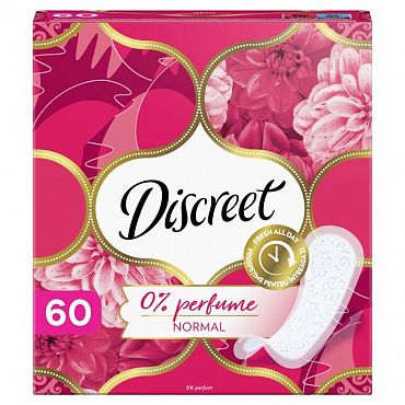 Дамски превръзки Discreet Normal плюс розoви 60 бр.