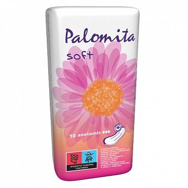 Дамски превръзки Palomita Soft анатомични розoви 10 бр.