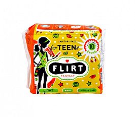 Дамски превръзки Flirt Teen light жълти 10 бр.