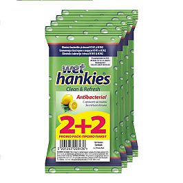 Мокри кърпи Hankies 2+2 Лимон 15 бр.