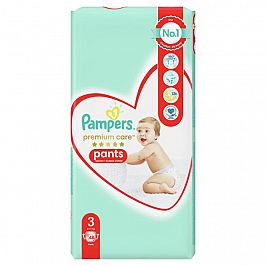 Пелени Pampers Premium care гащи № 3 6-11 кг. 48 бр.