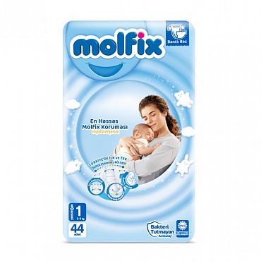 Пелени Molfix № 1 2-5 кг. 40 бр.