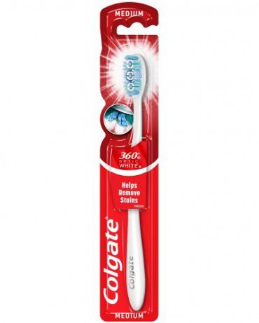 Четка за зъби Colgate 360° Optic White Medium