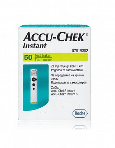 Глюкомер Accu-chek ленти active зелен 50 бр.