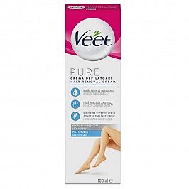 Депилатоар Veet Pure крем син 100 мл. 