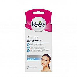 Депилатоар Veet Pure ленти за лице  20 бр.