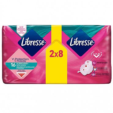 Дамски превръзки Libresse Ultra large 16 бр.