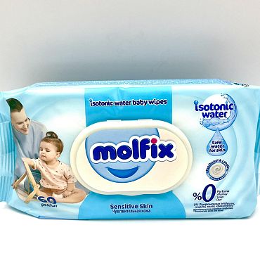 Мокри кърпи Molfix сензитив 60 бр.